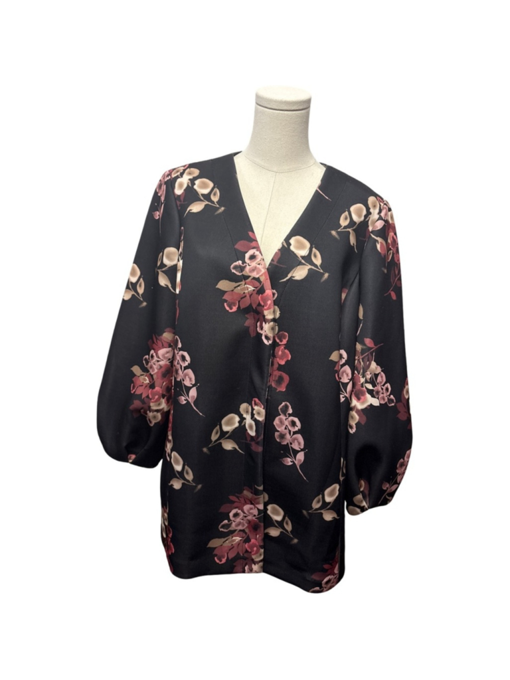 Alfani Printed Balloon-Sleeve Jacket - size L